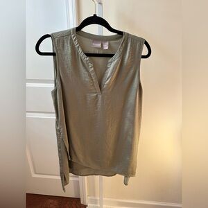 Chico's Khaki Sleeveless Blouse